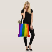 De kleuren van de regenboog tote bag (Op model)