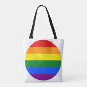 De kleuren van de regenboog tote bag (Achterkant)