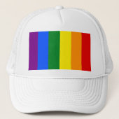 De kleuren van de regenboog trucker pet (Voorkant)