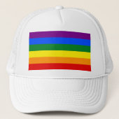 De kleuren van de regenboog trucker pet (Voorkant)