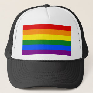 De kleuren van de regenboog trucker pet