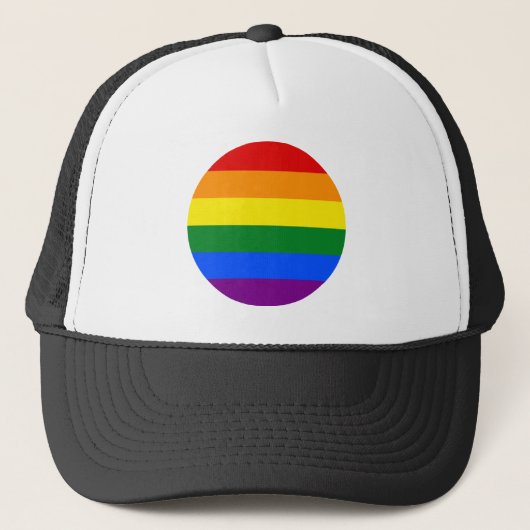 De kleuren van de regenboog trucker pet (Voorkant)