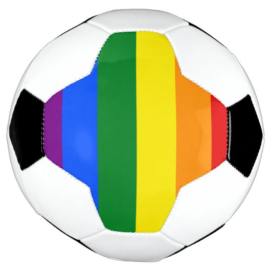 De kleuren van de regenboog voetbal (Gedraaid)