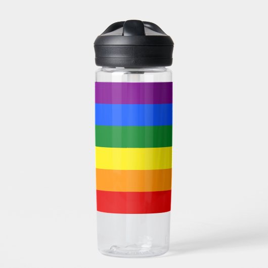 De kleuren van de regenboog waterfles (Voorkant)