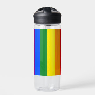 De kleuren van de regenboog waterfles