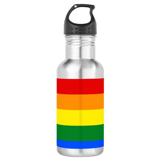 De kleuren van de regenboog waterfles  (Voorkant)