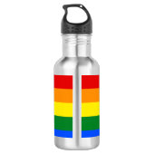 De kleuren van de regenboog waterfles  (Achterkant)