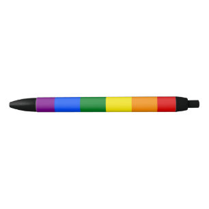 De kleuren van de regenboog zwarte inkt pen