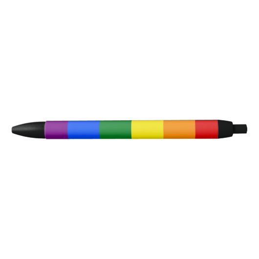 De kleuren van de regenboog zwarte inkt pen (Voorkant)