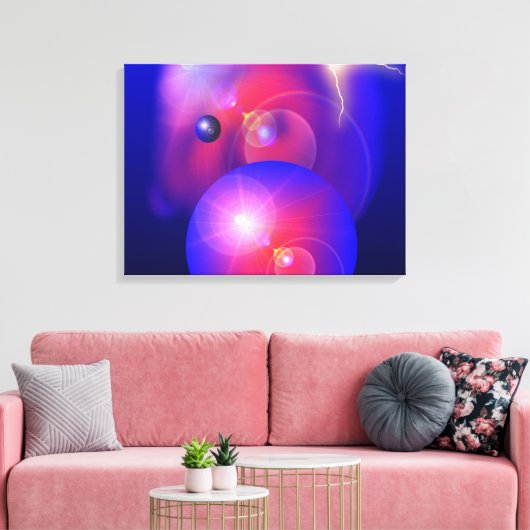 De kleuren van de ruimte - gewikkeld canvas (Insitu (Woonkamer))