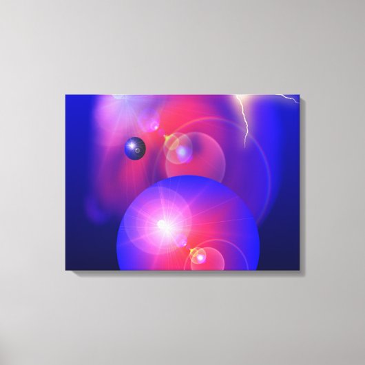 De kleuren van de ruimte - Ingewikkeld Canvas Afdruk (Voorkant)