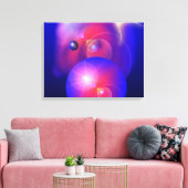 De kleuren van de ruimte - Ingewikkeld Canvas Afdruk (Insitu (Woonkamer))