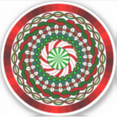 De kleuren van de Sticker van het kerstkader (Voorkant)