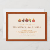 De kleuren van de Thanksgiving van de fallkleppen  Kaart (Voorkant)