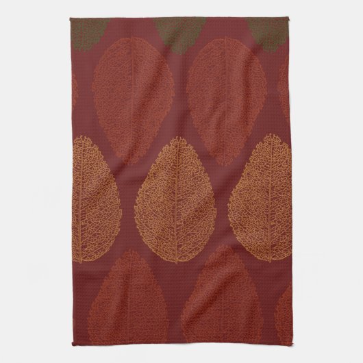 De kleuren van de val herinneren zich theedoek (Verticaal)