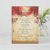 De kleuren van de val op de Uitnodiging van de Bri (Staand voorkant)