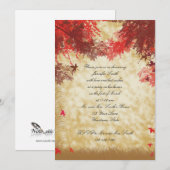 De kleuren van de val op de Uitnodiging van de Bri (Voorkant / Achterkant)