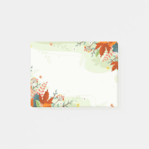 De kleuren van de val verlaten post-het nota's post-it® notes