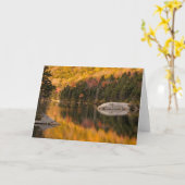 De kleuren van de val weerspiegelen op Beaver Pond Kaart (Gele Bloem)