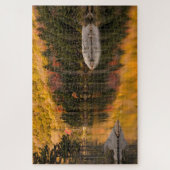 De kleuren van de val weerspiegelen op Beaver Pond Legpuzzel (Verticaal)