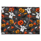 De kleuren van de valkleuren Halloween symbolen pa Groot Cadeauzakje (Achterkant)