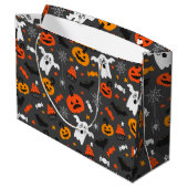 De kleuren van de valkleuren Halloween symbolen pa Groot Cadeauzakje (Achterkant Gekanteld)