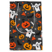 De kleuren van de valkleuren Halloween symbolen pa Medium Cadeauzakje (Voorkant)