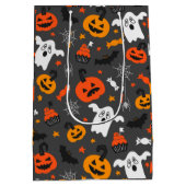 De kleuren van de valkleuren Halloween symbolen pa Medium Cadeauzakje (Achterkant)