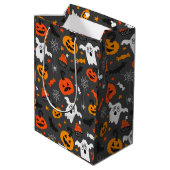 De kleuren van de valkleuren Halloween symbolen pa Medium Cadeauzakje (Achterkant Gekanteld)