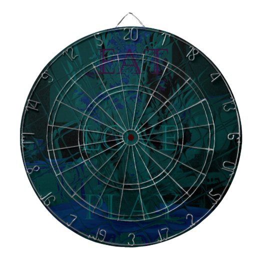De kleuren van de ventilatorkleur van de Blauwe Li Dartbord (Voorkant)