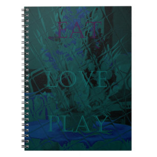 De kleuren van de ventilatorkleur van de Blauwe Li Notitieboek