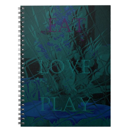 De kleuren van de ventilatorkleur van de Blauwe Li Notitieboek (Voorkant)