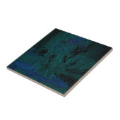 De kleuren van de ventilatorkleur van de Blauwe Li Tegeltje (Zijkant)