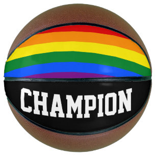 DE KLEUREN VAN DE VLAG VAN DE REGENBOOG + uw Basketbal