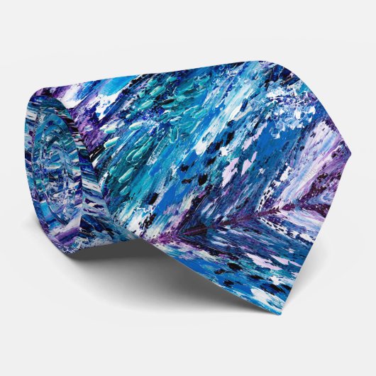 De kleuren van de winterse stropdas (Opgerold)