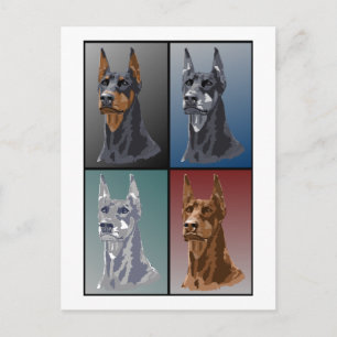 De Kleuren van Doberman Briefkaart