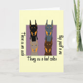 De kleuren van Doberman Kaart (Voorkant)
