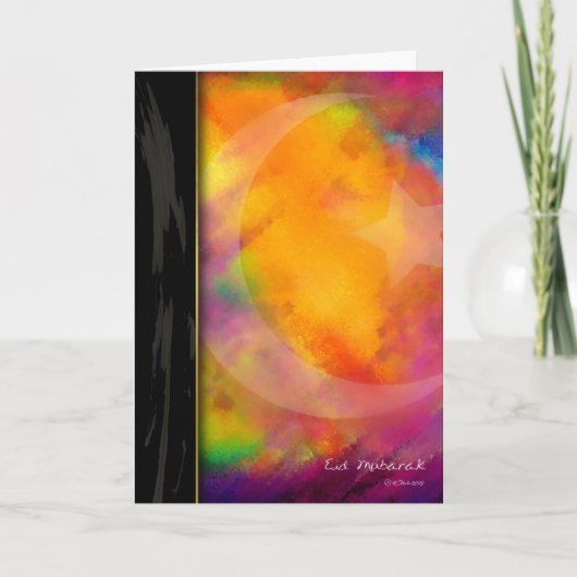 De Kleuren van Eid Feestdagen Kaart (Voorkant)
