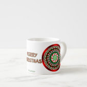 De kleuren van het kerstthema mok (Voorkant rechts)