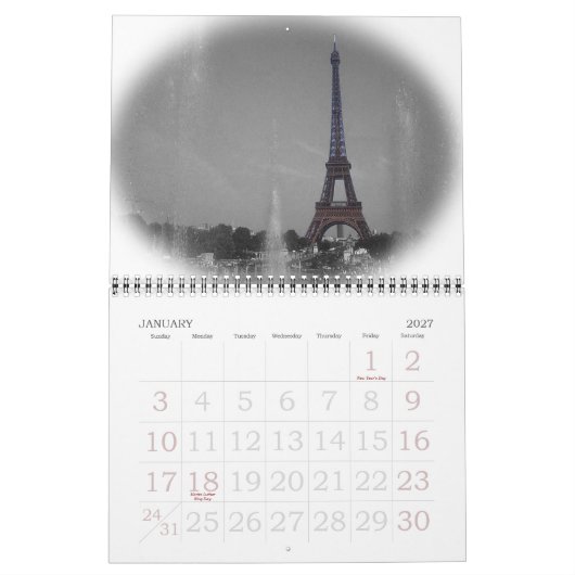 De kleuren van het leven kalender (Jan 2027)