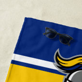 De Kleuren van het team en Mascot Persoonlijk Strandlaken (In situ)