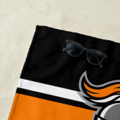 De Kleuren van het team en Mascot Persoonlijk Strandlaken (In situ)