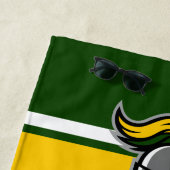 De Kleuren van het team en Mascot Persoonlijk Strandlaken (In situ)