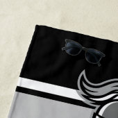 De Kleuren van het team en Mascot Persoonlijk Strandlaken (In situ)