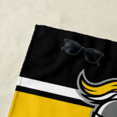 De Kleuren van het team en Mascot Persoonlijk Strandlaken (In situ)