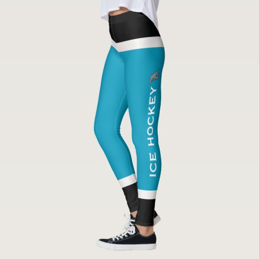 De Kleuren van het team Ice Hockey Sokken kijken L Leggings (Links)