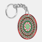 De kleuren van kerstacrylSleutelhanger Sleutelhanger (Voorkant Links)