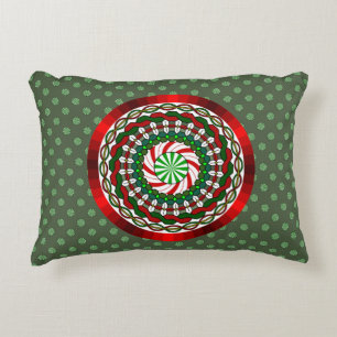 De kleuren van Kerstmis Accent Kussen