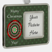 De kleuren van Kerstmis Frame Ornament (Rechts)