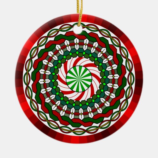 De kleuren van Kerstmis Ornament (Voorkant)